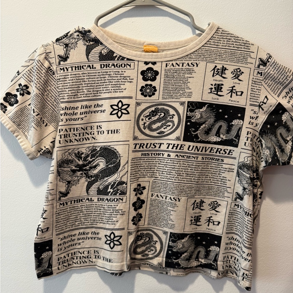 Mythical Dragon Print Women's Top